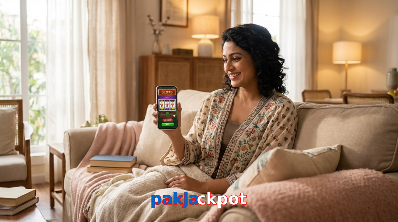 Main screen of Pakjackpot online page for PK players